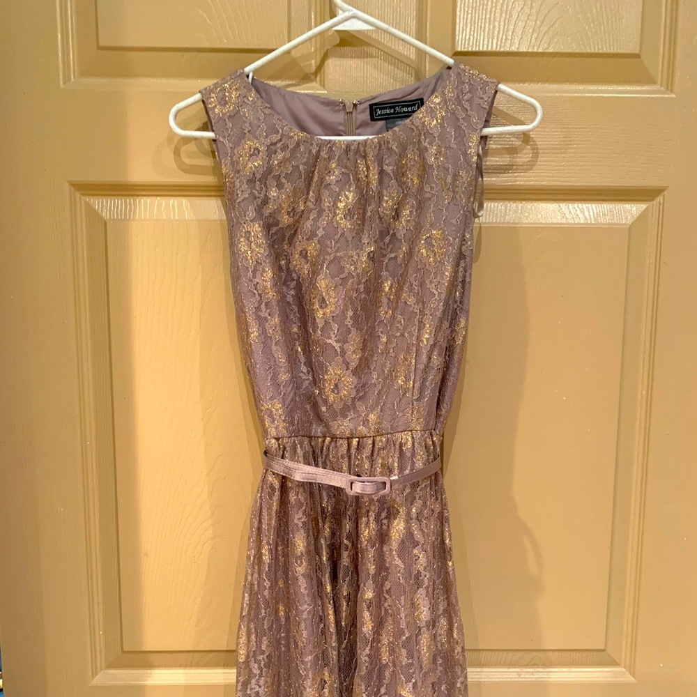 Beautiful gold detailed cocktail dress